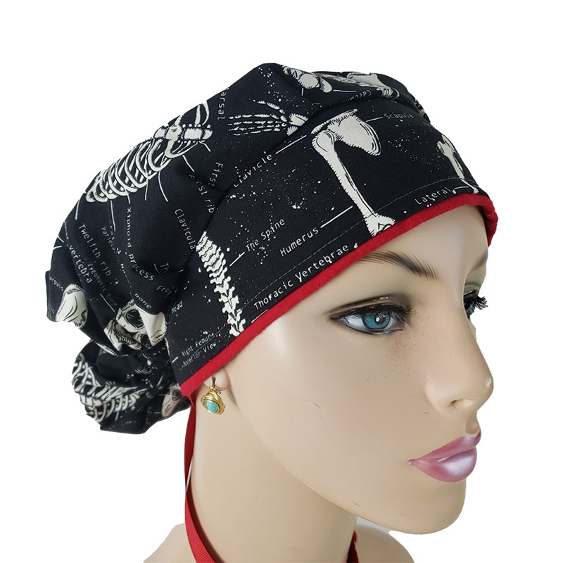 Bouffant Medical Scrub Cap-Bones of the body- Glow in the dark - Image 3