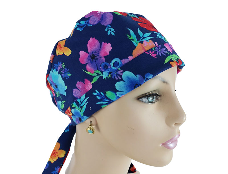 Chemo Cap-Fantasy Zinnia Garden