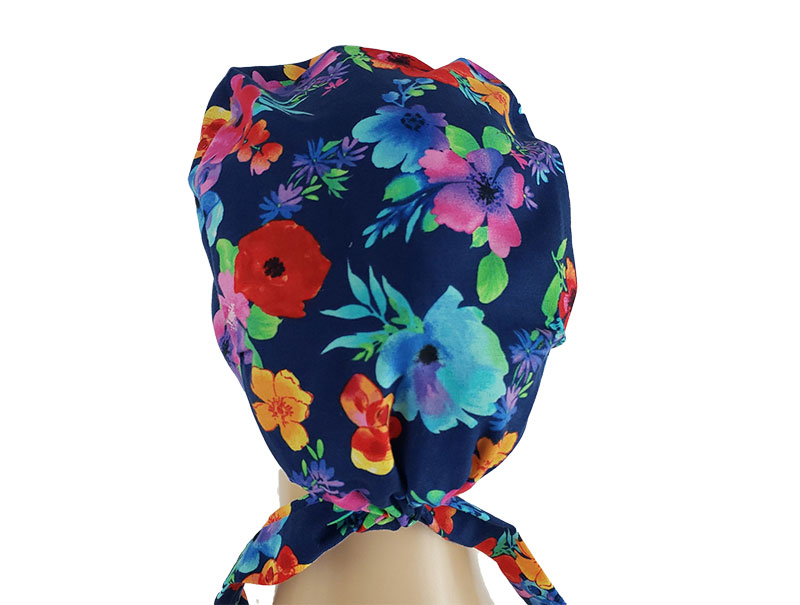 Chemo Cap-Fantasy Zinnia Garden - Image 3