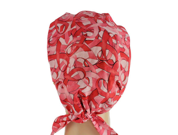 Chemo Cap-Cancer Ribbons – Pink – Surgihats4u | Scrub Caps