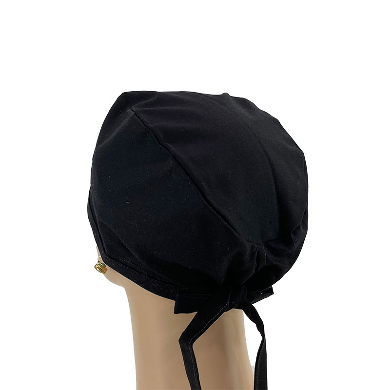 Unisex Medical Scrub Cap-Black - Image 3