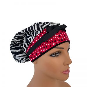 Bouffant Medical Scrub Cap-Zebra Print & Dots