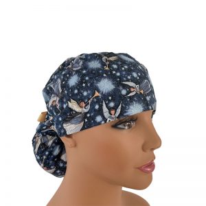 Ponytail Medical Scrub Cap - Angels In The Skye