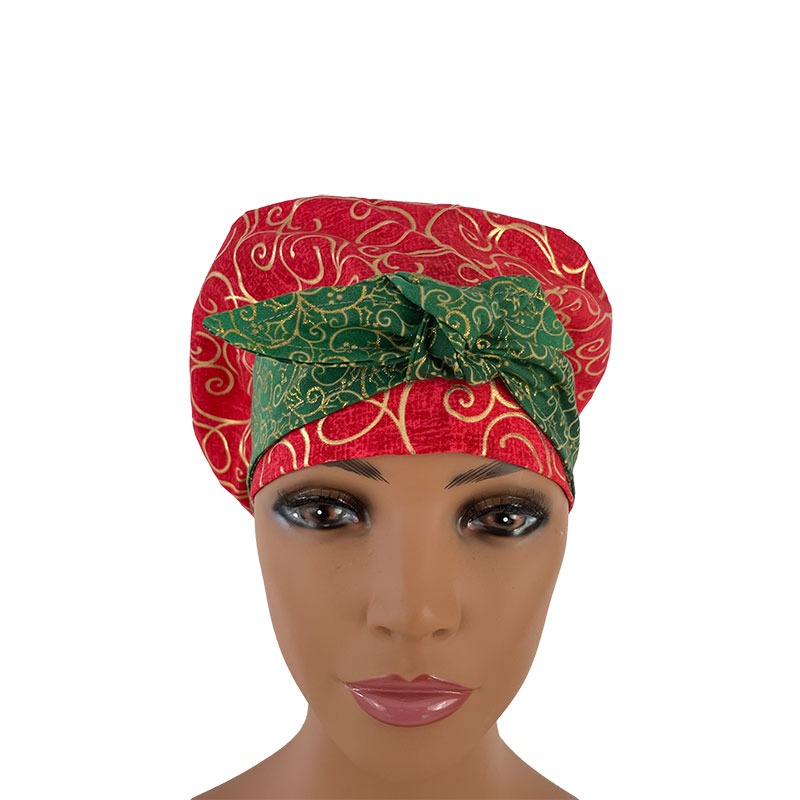 European with Bow - Winter Elegance - Red/Green/Gold - Image 3
