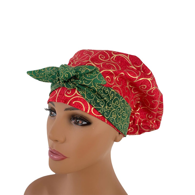 European with Bow - Winter Elegance - Red/Green/Gold - Image 2