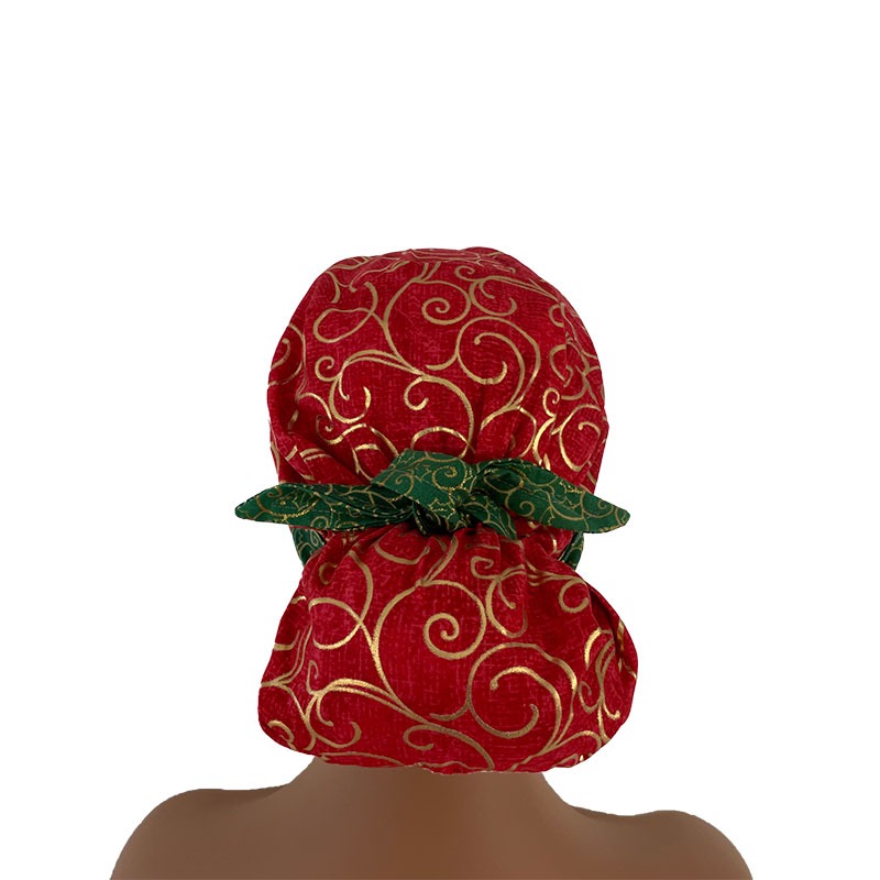 European with Bow - Winter Elegance - Red/Green/Gold - Image 4