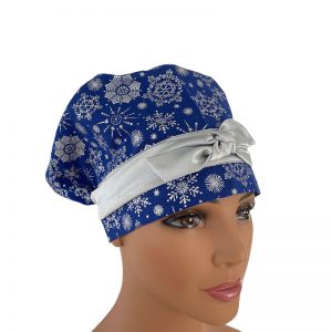 European Scrub Cap - Into the Mist - Snowflake