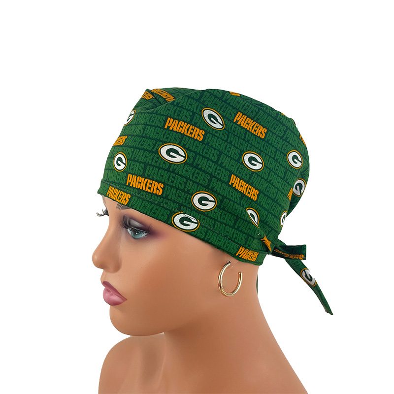 Unisex Medical Scrub Cap-NFL-Green Bay Packers - Image 2