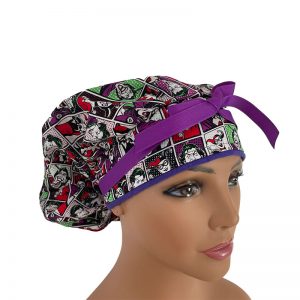 Bouffant Medical Scrub Cap - Poison Ivy Squares