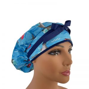 Bouffant Medical Scrub Cap - Paradise Sharks