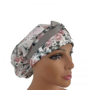 Bouffant Medical Scrub Cap - Love Is In The Air - The City of Love - Pastel