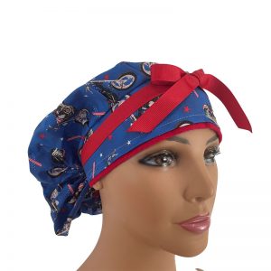 Bouffant Medical Scrub Cap - Patriotic Harley
