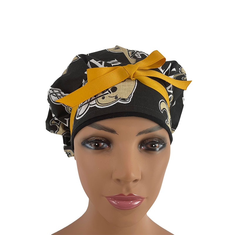 Bouffant Medical Scrub Cap - NFL - New Orleans Saints - Image 2