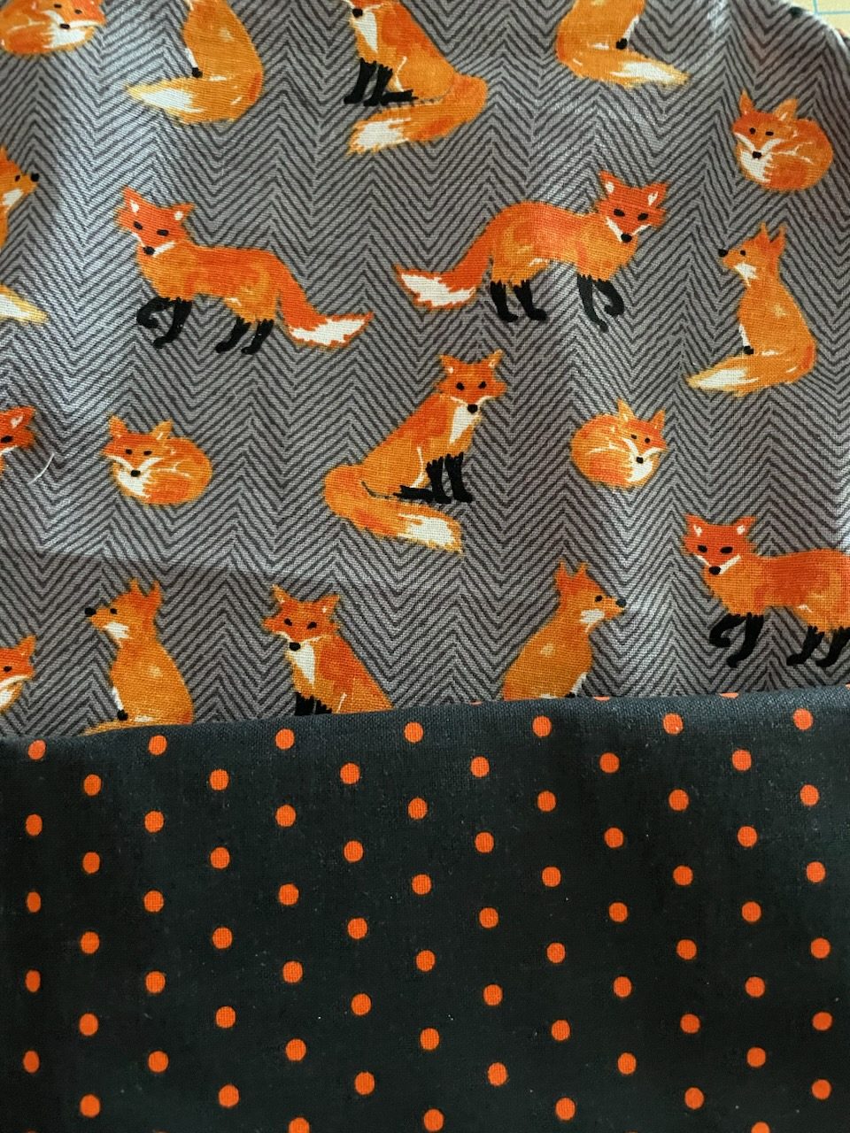 Bouffant Medical Scrub Cap-Cute Foxies Over Chevron - Image 5