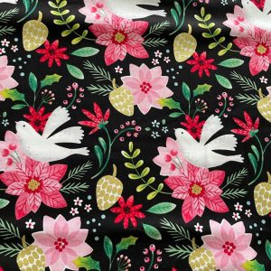 Turn Up Ponytail Medical Scrub Cap-Wonderful Time of Year - Festivities