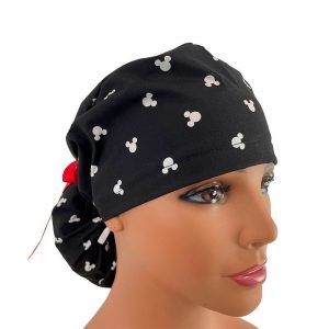 Ponytail Medical Scrub Cap - Mickey Mouse - Character