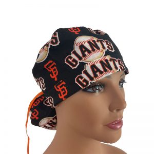 Turn Up Ponytail Medical Scrub Cap - MLB - San Francisco Giants