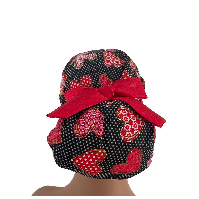 European Scrub Cap - Toss Glitter Hearts On Dot Valentine's Day - Image 4