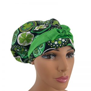 European Scrub Cap - Saint Patrick’s Clovers and Dots
