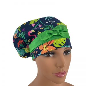 European Scrub Cap - Flamingos At The Pond