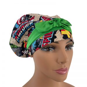 European Scrub Cap - Comic Burst