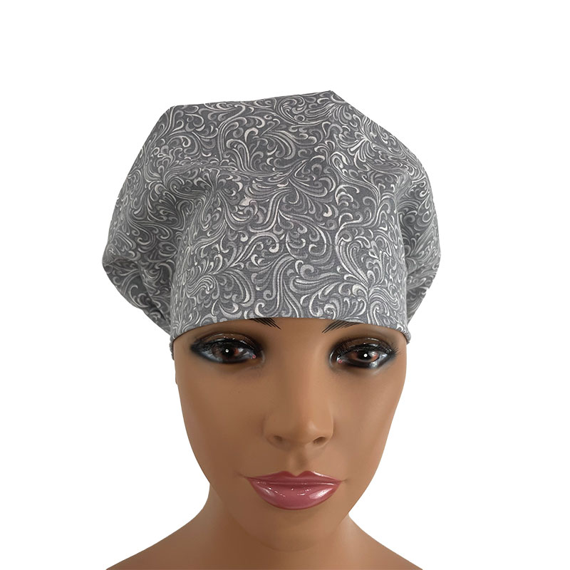 European Scrub Cap - Gray Swirls - Image 6