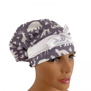 European Scrub Cap - Winter Holidays Friends