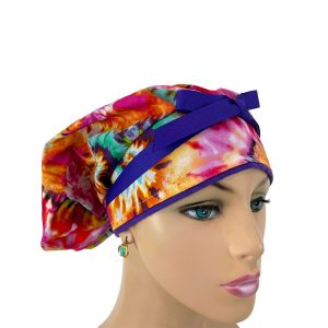 Bouffant Medical Cap - Tie Dye Allover