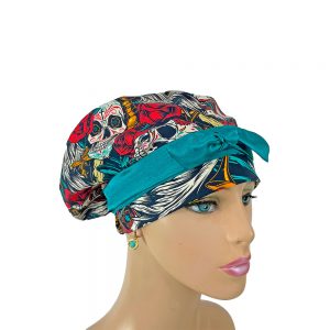 European Style-Skulls Roses & Tequila - Black