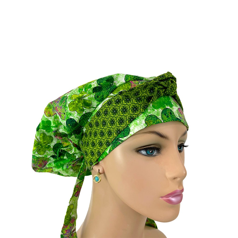 Bouffant Medical Cap – Colorful Shamrocks