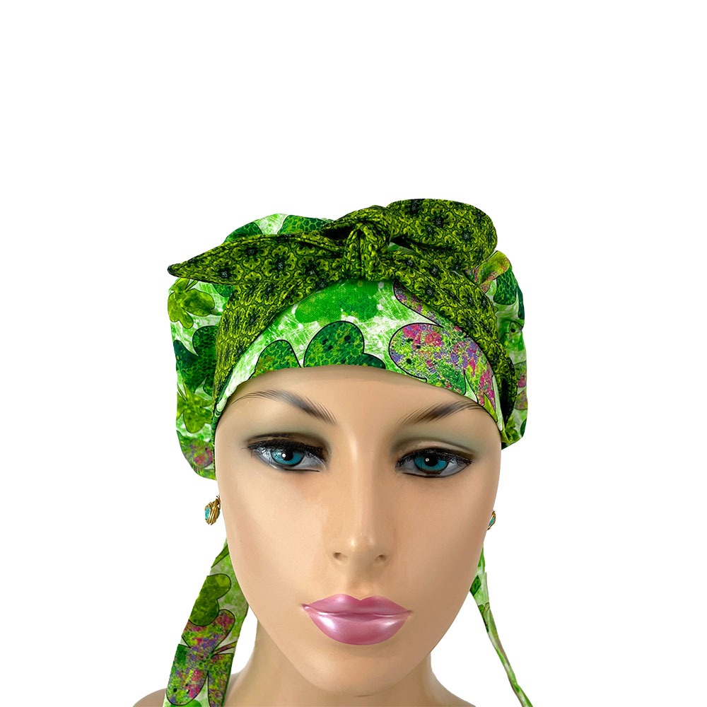 Bouffant Medical Cap – Colorful Shamrocks - Image 3