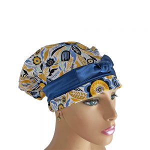 European Style  – Mustard/Blue Floral