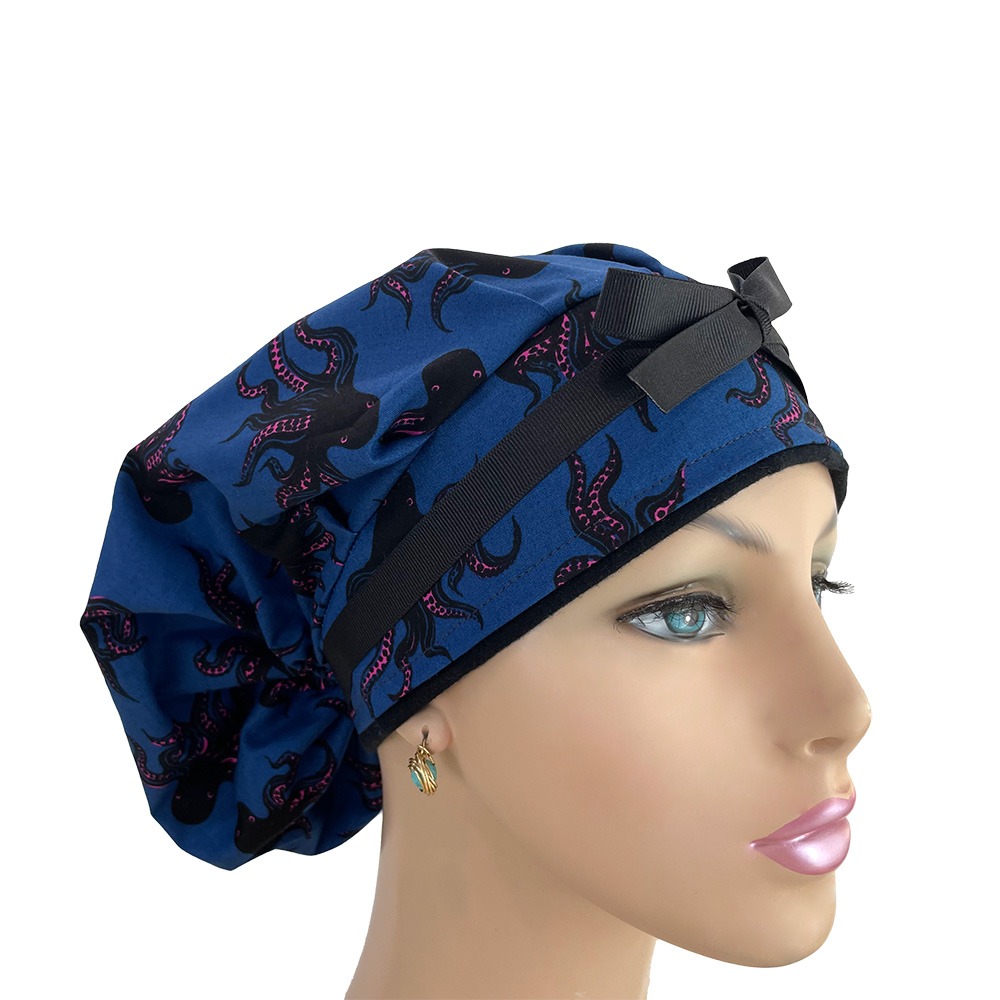 Bouffant Medical Cap - Mystery Food in Bluebell