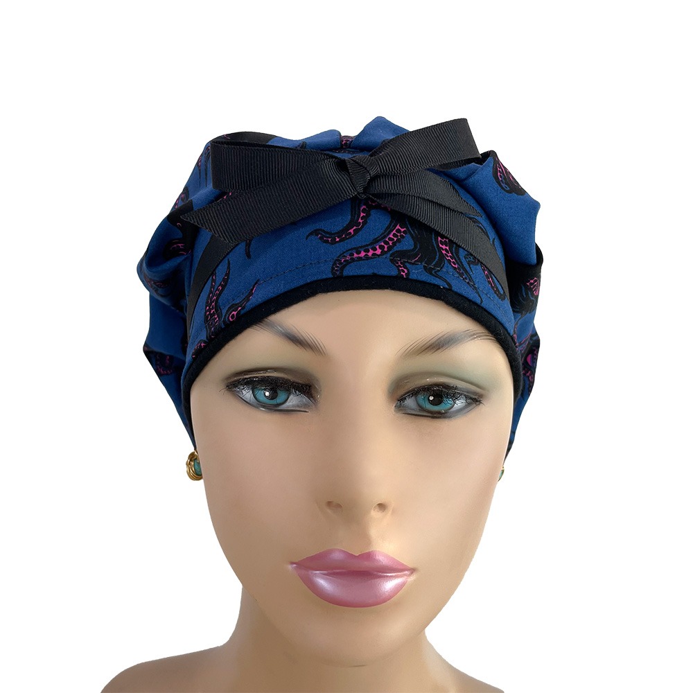 Bouffant Medical Cap - Mystery Food in Bluebell - Image 2