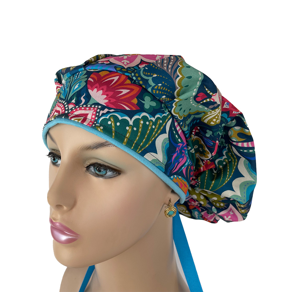 Bouffant Medical Cap - Florissimo in Dark Blue - Image 7