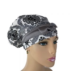 European Style –  Black and Gray Damascus Flowers