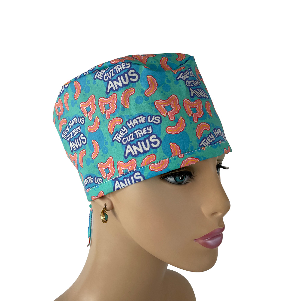 Unisex Medical Scrub Cap - They Hate Uz Cause They Anus