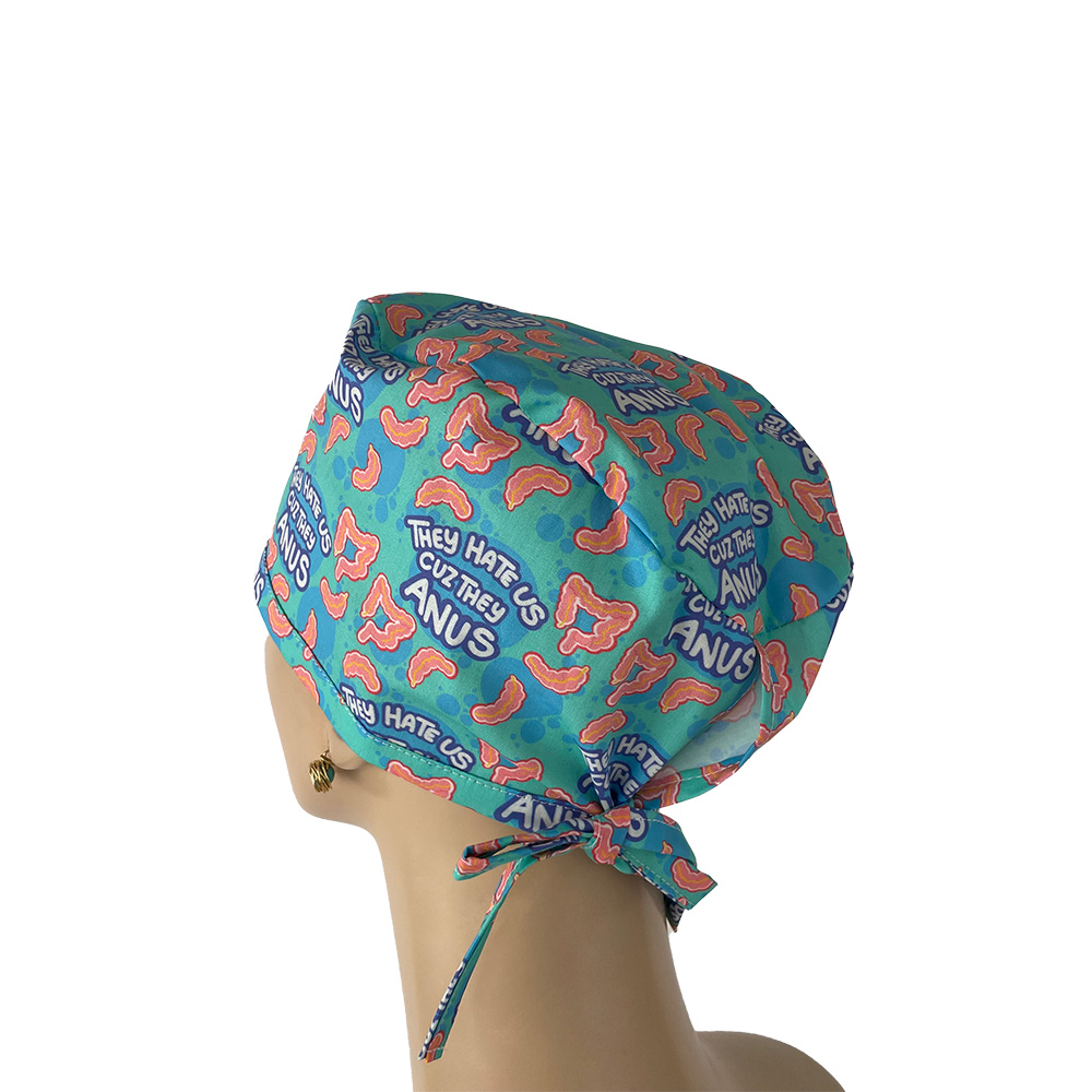 Unisex Medical Scrub Cap - They Hate Uz Cause They Anus - Image 4