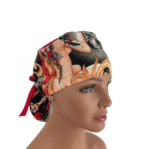 Ponytail Medical Scrub Cap - Las Elegantes