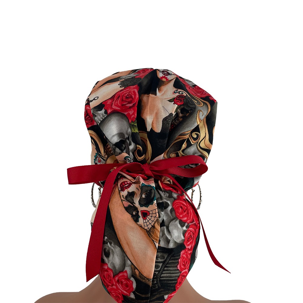 Ponytail Medical Scrub Cap - Las Elegantes - Image 6