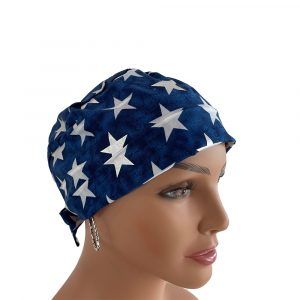 Chemo Cap- Silver Stars