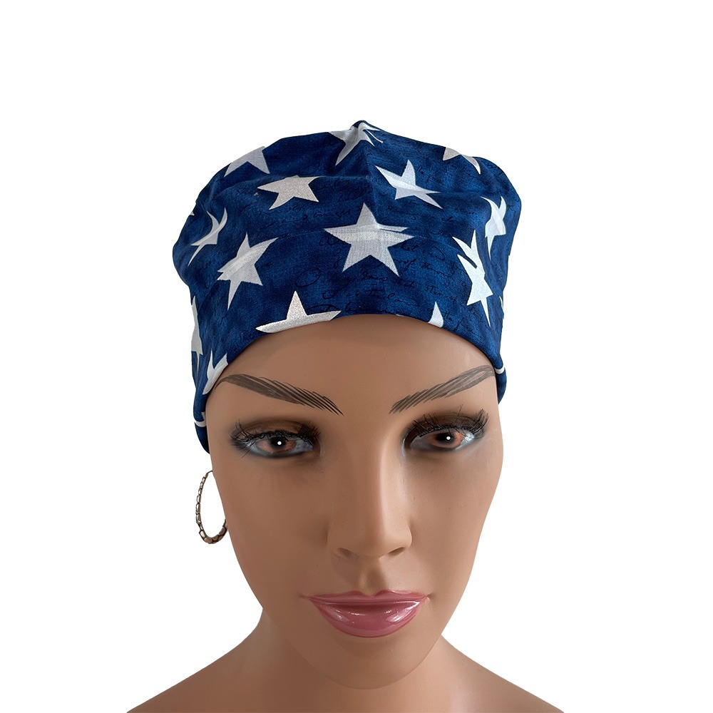 Chemo Cap- Silver Stars - Image 3