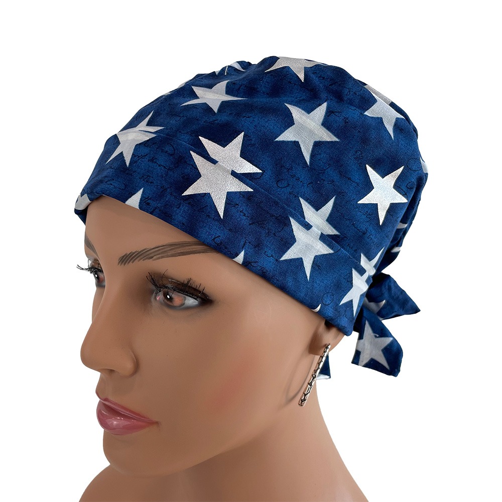 Chemo Cap- Silver Stars - Image 4