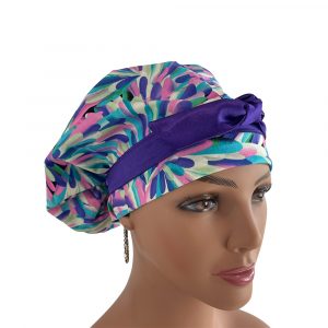 European Style Scrub Cap – Brush Strokes