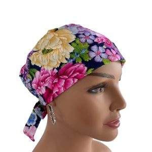 Chemo Medical Cap - Big Flowers