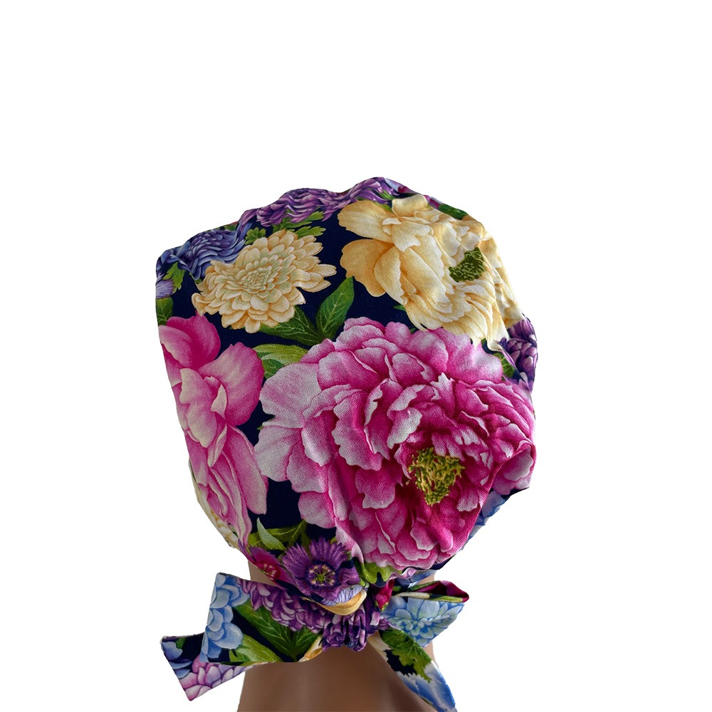 Chemo Medical Cap - Big Flowers - Image 5