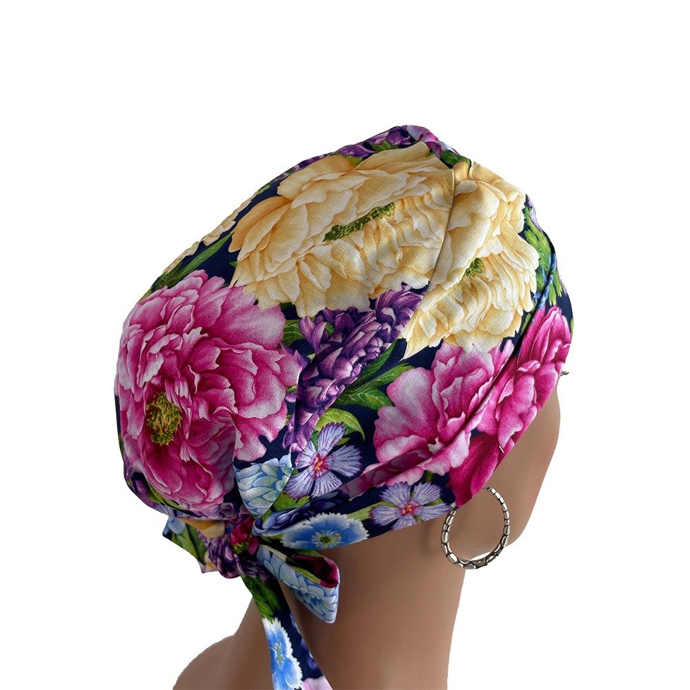 Chemo Medical Cap - Big Flowers - Image 6