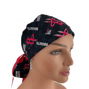 Turn Up Ponytail Medical Scrub Cap - Houston Rockies