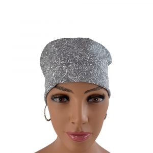 Chemo Medical Cap - Gray Swirls