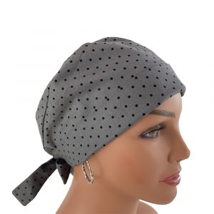Chemo Medical Cap - Green Doted
